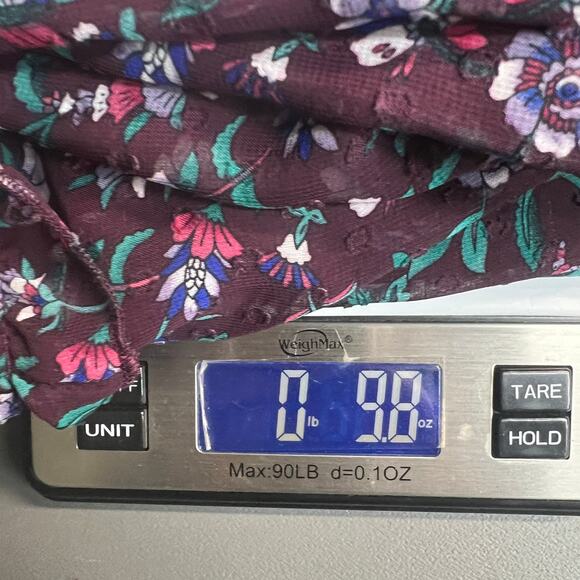 Francesca's Dress Womens Small True Wrap Floral Puff Sleeve Fairy Cottagecore - Picture 15 of 15